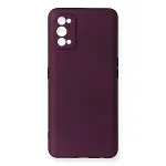 Realme 7 Pro Kılıf First Silikon - Mürdüm-2