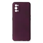 Realme 7 Pro Kılıf First Silikon - Mürdüm-3