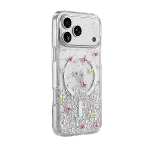 Onegif Apple İphone 17 Pro sk Simli Magsafe Kapak - Desen 4-3