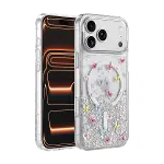 Onegif Apple İphone 17 Pro sk Simli Magsafe Kapak - Desen 4-1