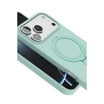 Apple İphone 17 Pro Regal Magsafe Standlı Kapak - Su Yeşili-3