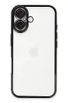 Apple iPhone 16 Plus Kılıf Razer Lensli Silikon - Siyah-1
