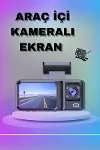 1080P 3 Lensli WİFİ Araç İçi Kameralı Ekran DVR Kaydedici Gece Görüşlü-2