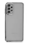 Samsung Galaxy A23 4G Kılıf Razer Lensli Silikon - Gümüş-2