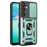 Samsung Galaxy S25 Fe Pars Lens Yüzüklü Silikon - Yeşil-1
