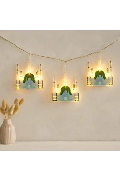 Ramazan Perde LED Işık 3m (Fişli, Eklemeli) Camii Yıldız