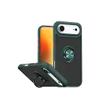 Apple İphone 17 Air Montreal Yüzüklü Silikon Kapak - Yeşil-2