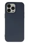 Apple iPhone 15 Pro Kılıf Nano içi Kadife Silikon - Lacivert-2