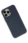 Apple iPhone 15 Pro Kılıf Nano içi Kadife Silikon - Lacivert-5