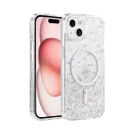 Onegif Apple İphone 15 sk Simli Magsafe Kapak - Desen 1-1