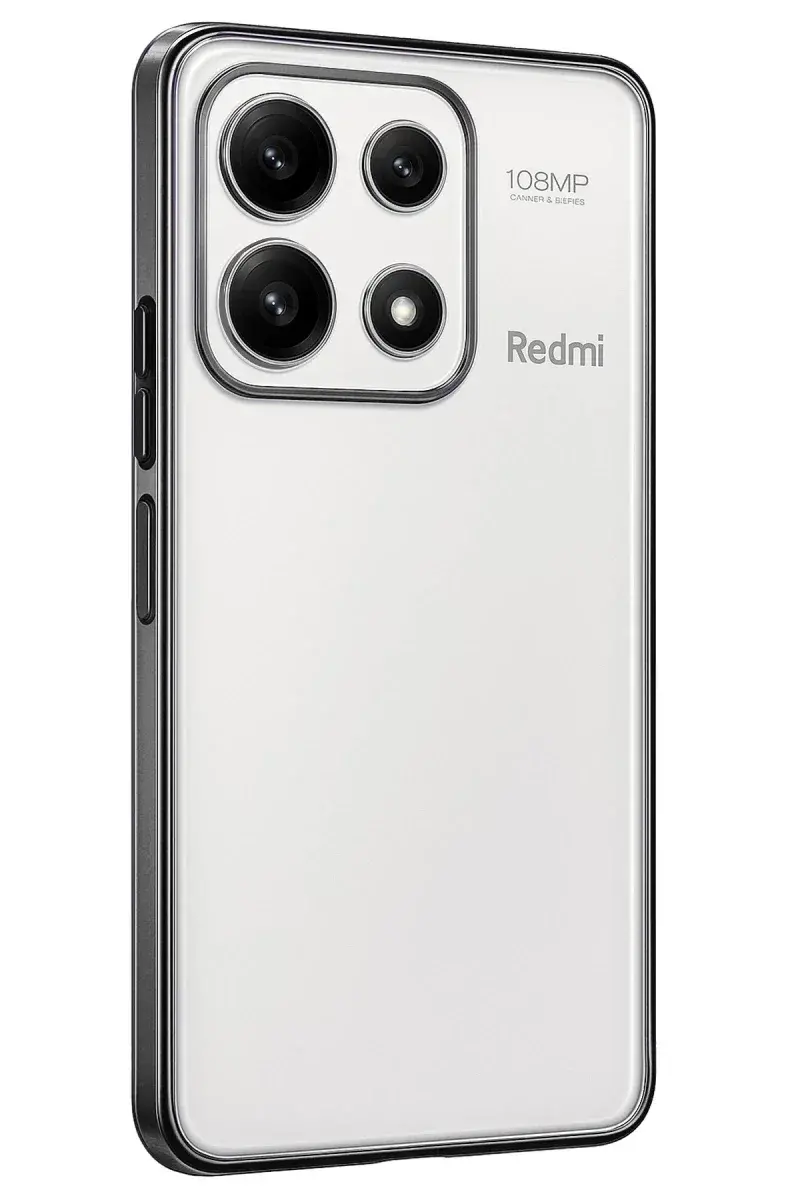 Xiao Poco X6 Pro Kılıf Razer Lensli Silikon - Gümüş