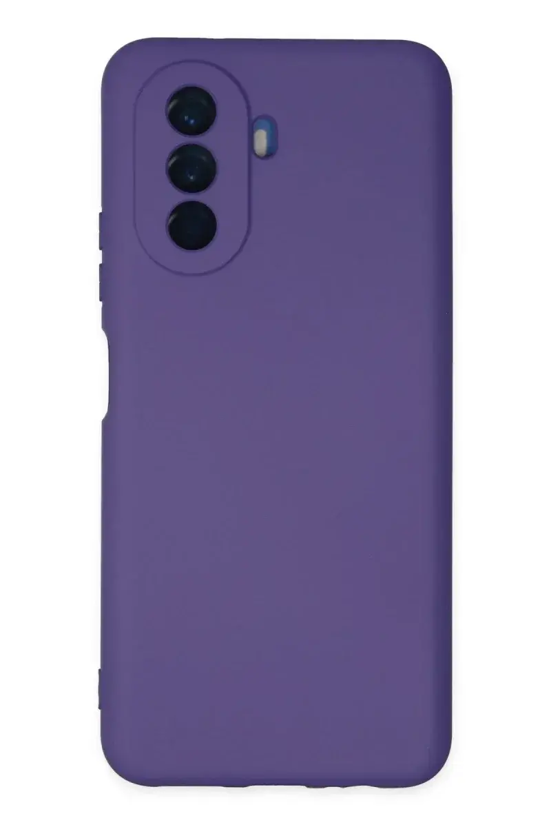Huawei Nova Y70 Kılıf Nano içi Kadife Silikon - Mor