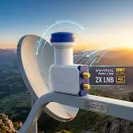 2Lİ UYDU LNB UNIVERSAL TWIN FULL HD - 3D - 0.1dB RLE-200-2