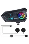 Bluetooth 5.3 Kask İçi Intercom Kulaklık 1000 m Mesafe 1000 mAh-3