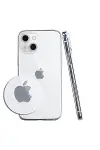 Apple iPhone 15 Kılıf Lüx Şeffaf Silikon-2