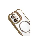 Joko Apple İphone 16 Plus Rem Lensli Magsafe Standlı Kapak - Kahverengi-8