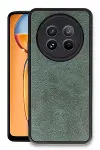 Realme 12 5G Kılıf Aras Deri Kapak - Koyu Yeşil-1