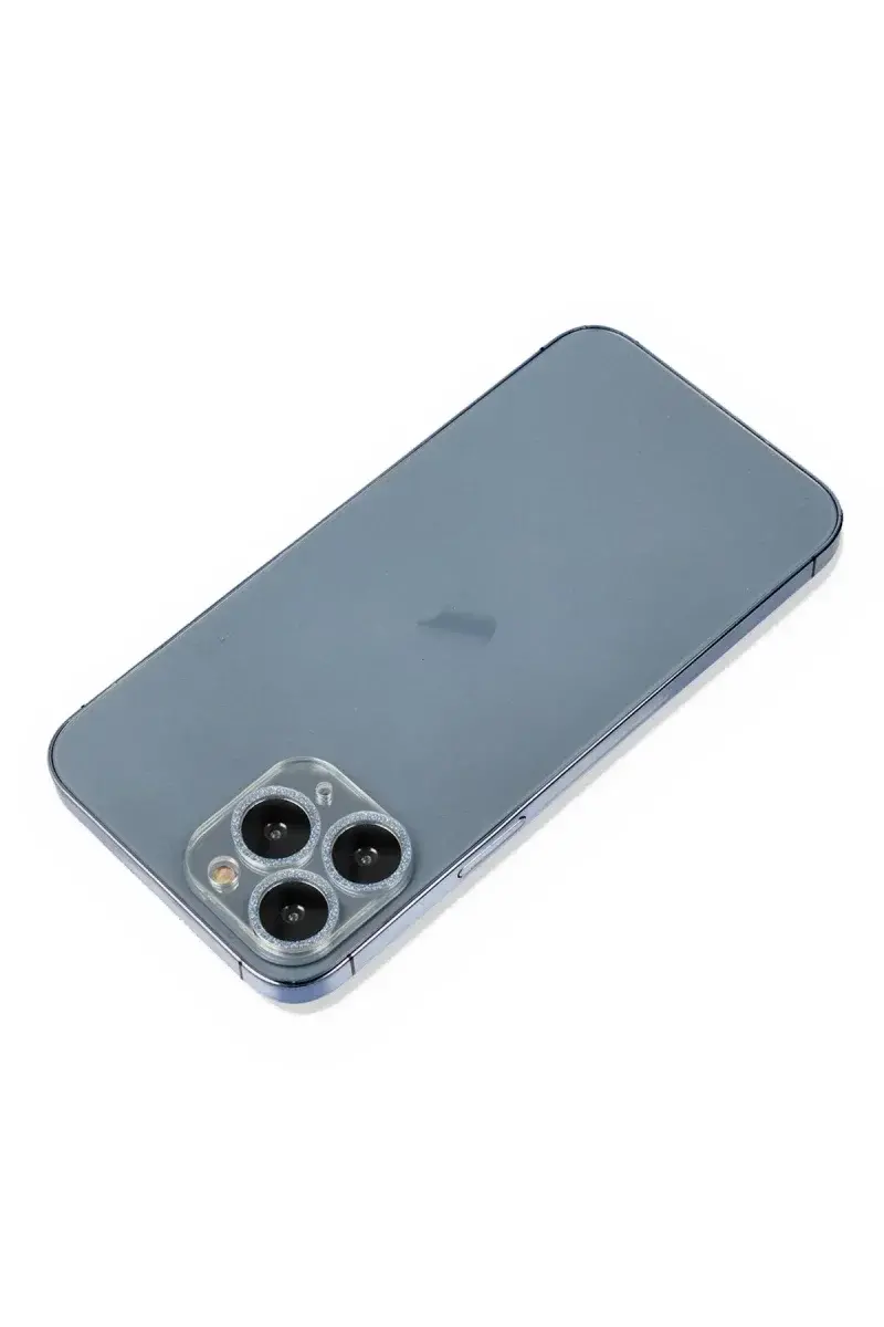 Apple iPhone 11 Pro Max Shine Kamera Lens Koruma Cam - Sierra Blue