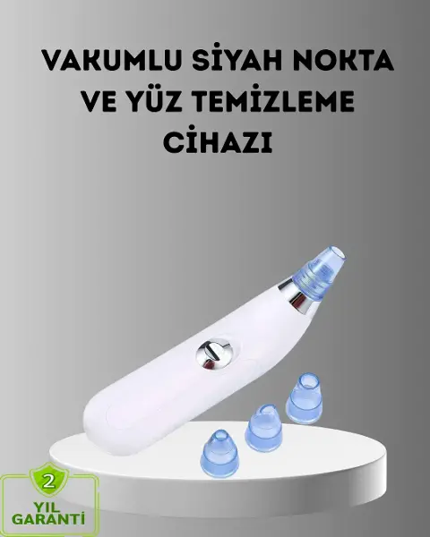Siyah Nokta ve Gözenek Tezleyici Vakumlu Cihaz – Masajlı Derin Tezlik Teknolojisi