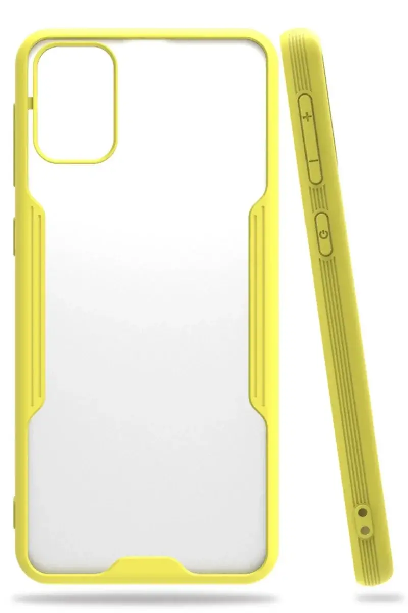 Samsung Galaxy M31 Kılıf Platin Silikon - Sarı