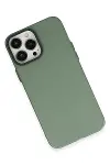 Apple iPhone 14 Pro Kılıf Modos Metal Kapak - Koyu Yeşil-3