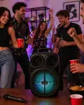 Kablosuz Karaoke Hoparlör krofonlu RGB Işıklı 6.5 İnç Bluetooth Speaker Taşınabilir-1