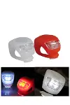 Bisiklet Emniyet Lambası 2li Set Güçlü LED Çakar Işık-4
