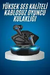 Bluetooth Kulaklık Oyuncu Kulaklığı RGB Işıklı Oyunlarda Düşük Gecikme-2
