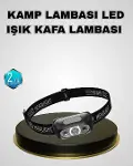 IPX5 Su Geçirmez Şarjlı LED Kafa Feneri | Hareket Sensörlü, Ayarlanabilir 60° Far-1