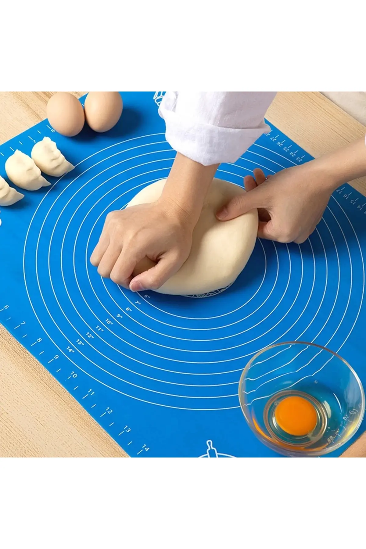 30*40 cm Hamur Matı Silikon Ölçekli Kullanımı Kolay Hamur Açma Matı