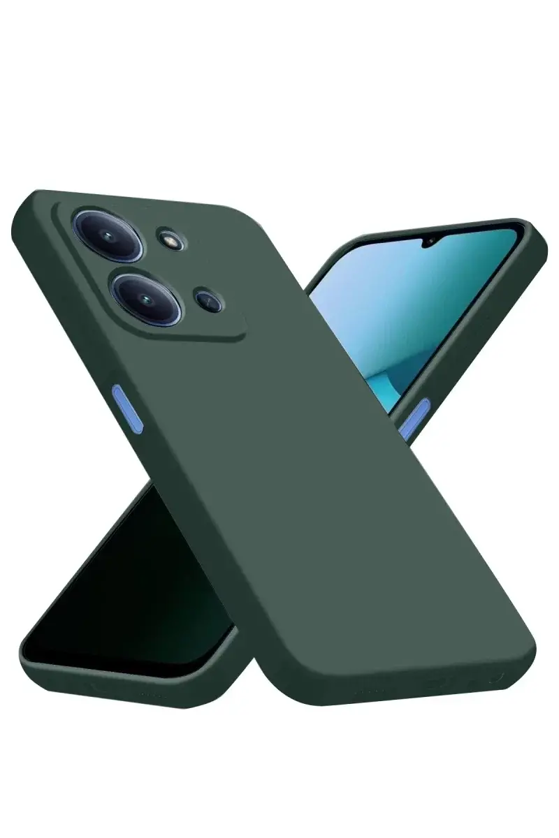 Xiao Red 15C 4G Nano içi Kadife Silikon - Koyu Yeşil