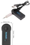 Bluetooth Araç Kiti Aux Çıkışlı Telefon Müzik Alıcı Tüm Cihazlara Uyumlu-4