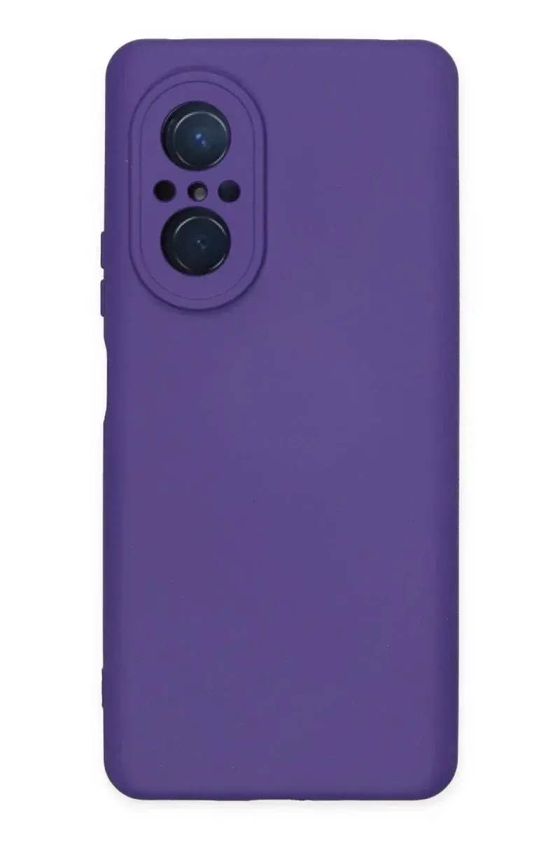 Huawei Nova 9 SE Kılıf Nano içi Kadife Silikon - Mor