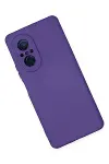 Huawei Nova 9 SE Kılıf Nano içi Kadife Silikon - Mor-3