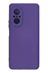 Huawei Nova 9 SE Kılıf Nano içi Kadife Silikon - Mor-1