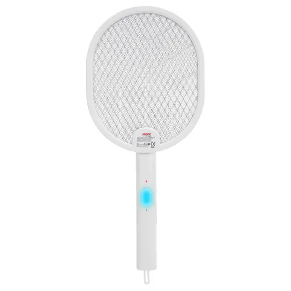 AS-A26, Beyaz, 3000V, Raket Tipi, UV Mor Işıklı, 1200mAh, Bataryalı, Şarj Edilebilir, Katlanabilir, Sinek Öldürücü