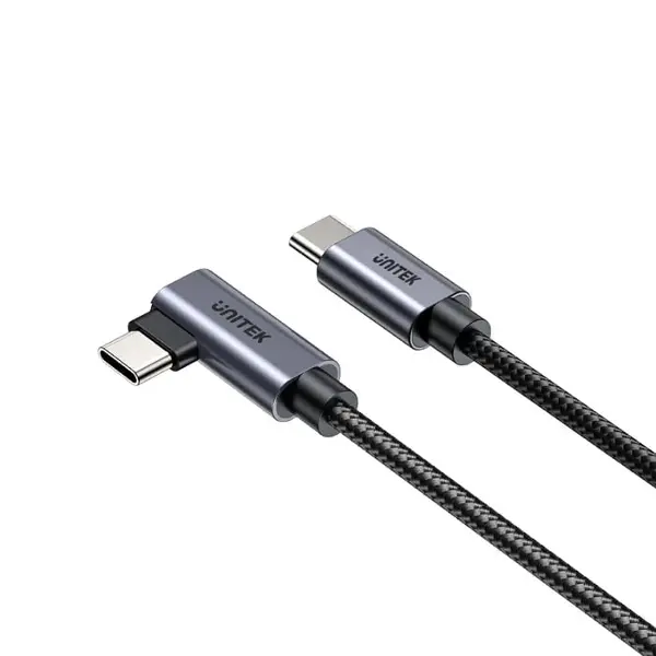 TYPE-C HIZLI ŞARJ KABLOSU 90 DERECE 2 METRE 100W (C14123BK-2M)
