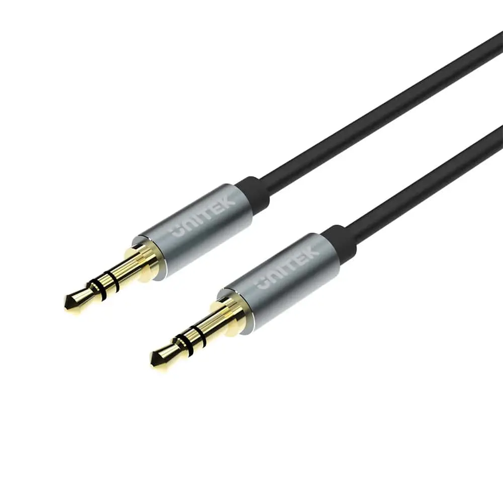 3.5MM AUX SES KABLOSU 1MT ALTIN KAPLAMA (Y-C926ABK)