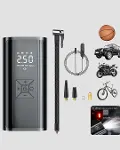 Taşınabilir 80W Kablosuz Lastik Şişirme Pompası Dijital Ekranlı-3