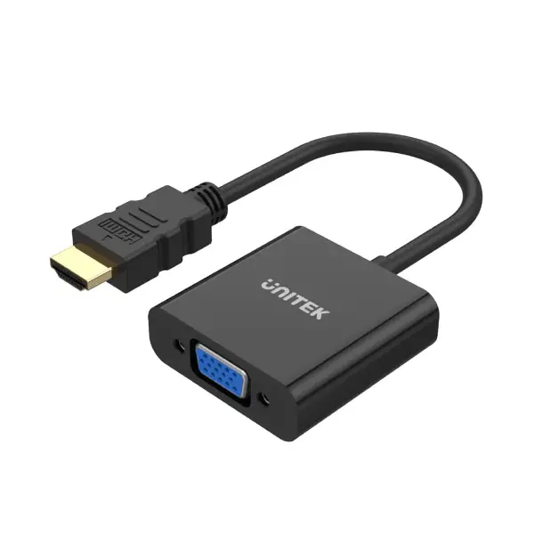 HDMI TO VGA DÖNÜŞTÜRÜCÜ SES DESTEKLİ 1080P&60Hz (Y-6333)
