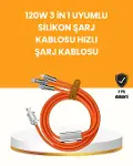 Çoklu Cihaz Dostu 120 W Hızlı Şarj Kablosu – Tek Kablo ile Her Cihaz Elinizin Altında-1