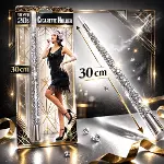 30 Cm Gümüş Payetli Tutacağı – 1920’ler Gatsby Parti Aksesuarı-3