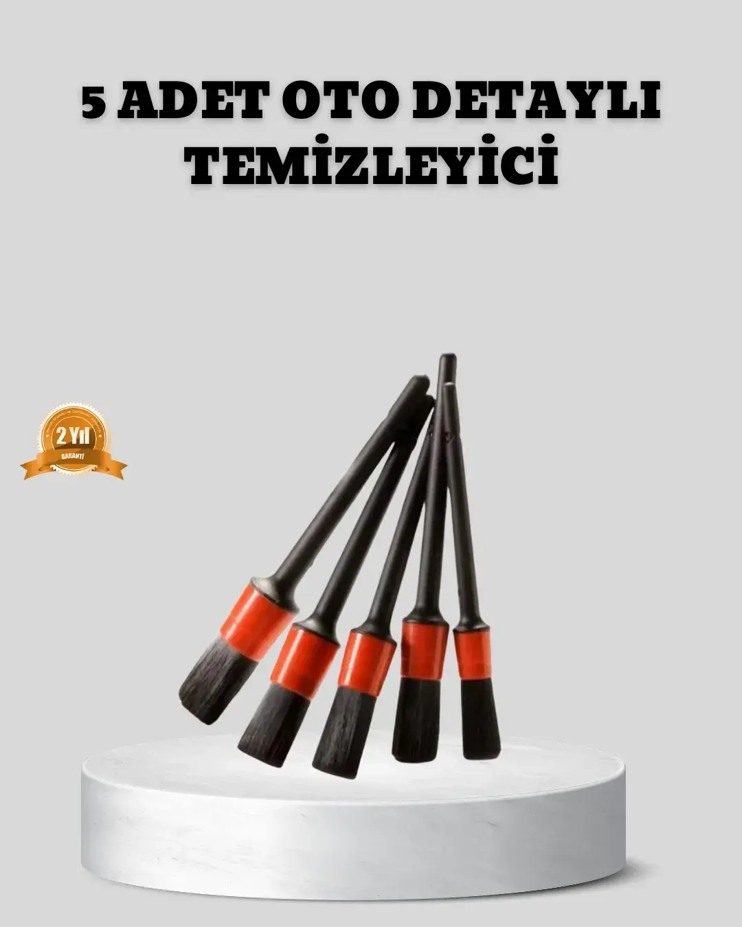 Araç Detay Tezlik Fırçası 5’li Set Çizmeyen Kıl Çok Yönlü Kullanım