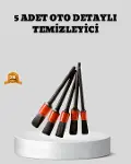 Araç Detay Tezlik Fırçası 5’li Set Çizmeyen Kıl Çok Yönlü Kullanım-1