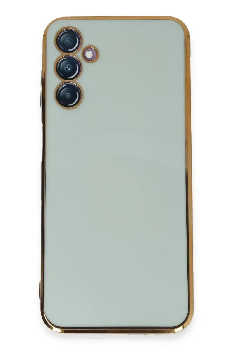 Samsung Galaxy M14 5G Kılıf Volet Silikon - Açık Yeşil