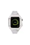 Apple Watch 45mm Metal Petek Kasalı Kordon - Gümüş-1