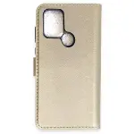 İnfinix Hot 10 Kılıf Trend S Plus Kapaklı Kılıf - Gold-1