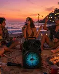 Taşınabilir Bluetooth Speaker krofonlu Karaoke Hoparlör RGB Işıklı 6.5 İnç Güçlü Ses-1