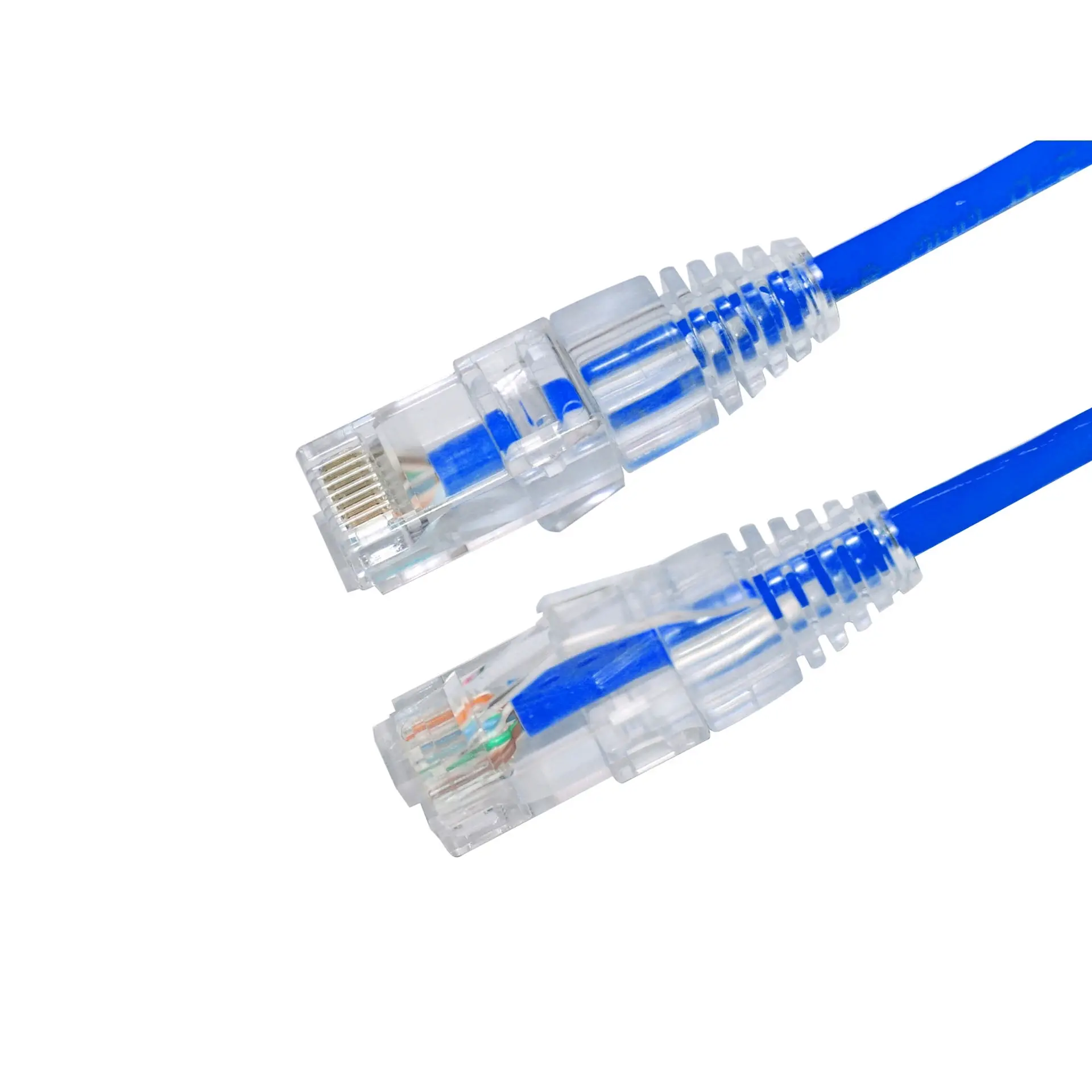 AC-602-0015 15CM UTP SLIM CAT6 PATCH KABLO MAVİ Cu, LSZH AWG 28