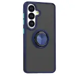 Samsung Galaxy S26 Plus Montreal Yüzüklü Silikon Kapak - Lacivert-2